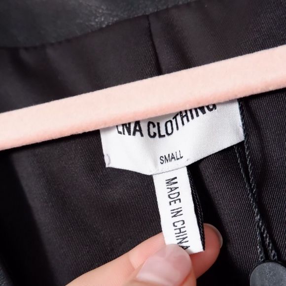 LNA EROS FAUX LEATHER JACKET NWT - Picture 6 of 9